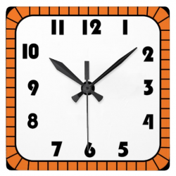 Square clock clipart black and white - Clip Art Library