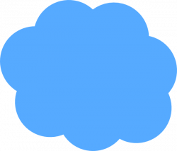 Blue Cloud Clip Art at Clker.com - vector clip art online, royalty ...