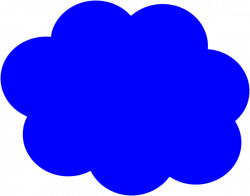 Cartoon cloud clipart blue - WikiClipArt