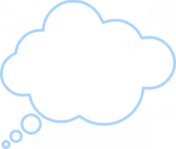 Blue Cloud Bubble Clip Art at Clker.com - vector clip art online ...