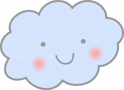 Cloud clipart cute smile - WikiClipArt