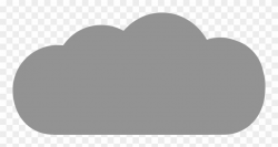 Big Gray Cloud - Grey Cloud Icon Png Clipart (#1881847) - PinClipart