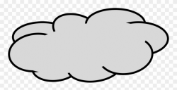 Grey Cloud - Clip Art Grey Cloud - Png Download (#1320913) - PinClipart