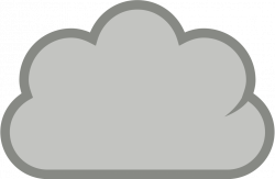 Cloud clip art grey - WikiClipArt