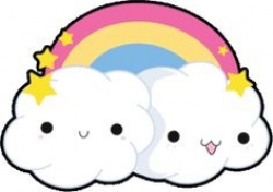 Kawaii Cloud Clipart - Clip Art Library