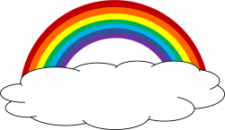 Color clipart rainbow cloud #12 | Rainbow Party | Rainbow cloud ...