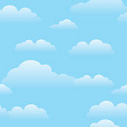 Sky With Clouds Clip Art - Royalty Free - GoGraph