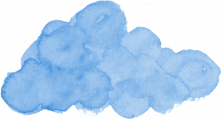 8 Blue Watercolor Cloud (PNG Transparent) | OnlyGFX.com