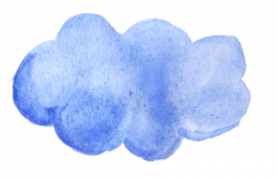 8 Blue Watercolor Clouds (PNG Transparent) | OnlyGFX.com