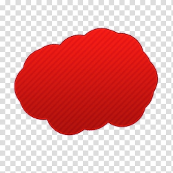 Red cloud transparent background PNG clipart | HiClipart