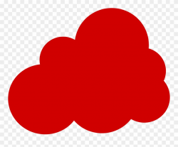 Clipart Red Cloud Clip Art Clouds With Sun Rays Clip - Red ...