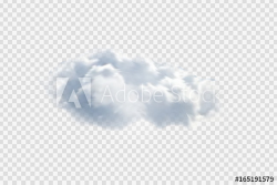 Vector realistic isolated cloud on the transparent ...