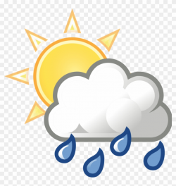 Weather Sun Clouds Rain - Mostly Cloudy With Showers, HD Png ...