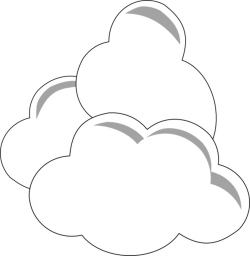 Weather Clouds clip art Free vector in Open office drawing svg ...