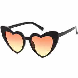Amazon.com: sunglassLA - Oversize Extreme Heart Sunglasses ...