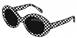 checkerboard clout goggles | Art Print