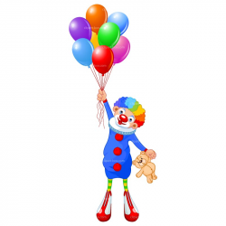 CLIPART CLOWN WITH BALLOON | Royalty Free Vector Design ...