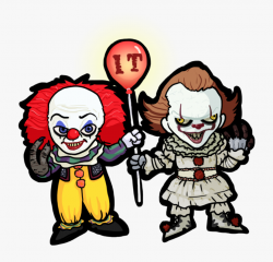 Clown Clipart Halloween - Pennywise Clown Cute Cartoon Art ...