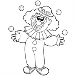 Juggling Clown in 2019 | Black, white sketches, Clown images ...