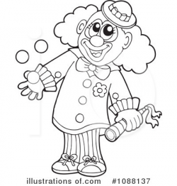 Clown Clipart #1088137 - Illustration by visekart