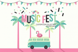 Music Fest Vector Icons | Icon collection, Music fest ...