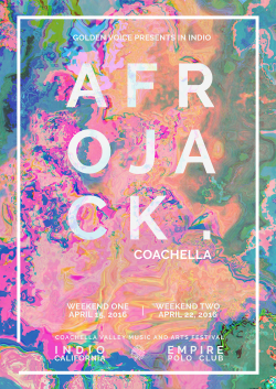 Coachella poster redesign on Behance