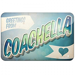 Amazon.com: Metal Sign Greetings from Coachella, Vintage ...