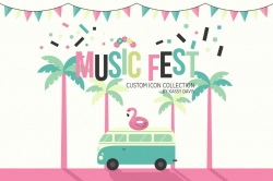 Music Fest Vector Icons