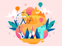 Coachella by Julia Hanke on Dribbble