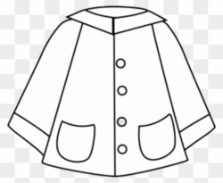 Download Free png Coat Clipart Black And White - Raincoat ...
