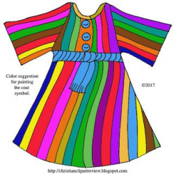Jesse Tree Ornament - The Colorful Coat | Christian Clip Art ...