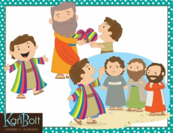 Joseph and the Coat of Many Colors by Kari Bolt Clip Art ...