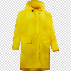 clothing outerwear yellow jacket raincoat clipart - Clothing ...