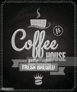 Coffee Menu Design Chalkboard Background stock vectors - Clipart.me