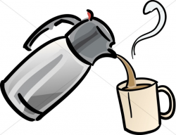 Colored Poured Coffee Image | Coffee Hour Clipart