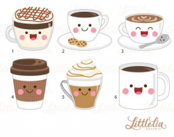 coffee kawaii clipart - coffee clipart - 17016 in 2019 | Products ...