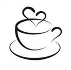 Coffee clipart black and white heart » Clipart Portal