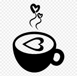 Hot Coffee Cup With Hearts Comments - Coffee Cup Svg Free Clipart ...