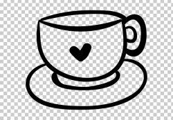 Coffee Cup Mug Cappuccino Heart PNG, Clipart, Black And White ...
