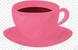 Pink Coffee Cup, Cup Clipart, Coffee, Cup PNG Transparent Image and ...