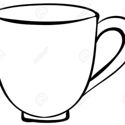 Closeup Plain Design Of Coffee Cup Royalty Free Cliparts, Vectors in ...