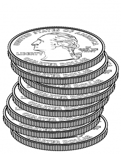 Quarter coin clip art clipartfest rest 2 - Clipartix