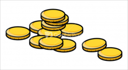 Cartoon gold coins clipart vector illustration stock image ...