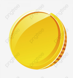 Cartoon Gold Coin Decoration Pattern, Cartoon Clipart, Coin ...