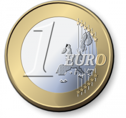 One Euro Coin 2 Clip Art at Clker.com - vector clip art ...