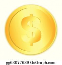 Gold Coin Clip Art - Royalty Free - GoGraph