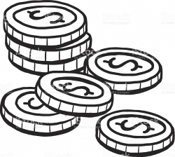 Coin clipart black and white 4 » Clipart Station