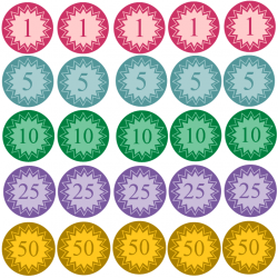 Free Clipart N Images: Printable Coins For Kids | Printable ...