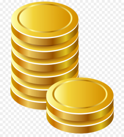 Gold Coin clipart - Coin, Gold, Yellow, transparent clip art