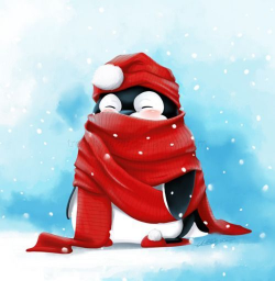 Brrr it\'s cold outside. | Cute penguins, Christmas paintings ...